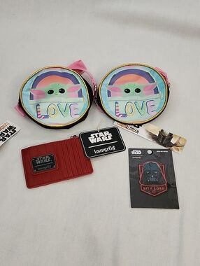 Starwars Loungefly and Bioworld Set